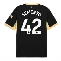 Camisa de Futebol Manchester City Antoine Semenyo #42 Equipamento Secundário 2026-27 Manga Curta